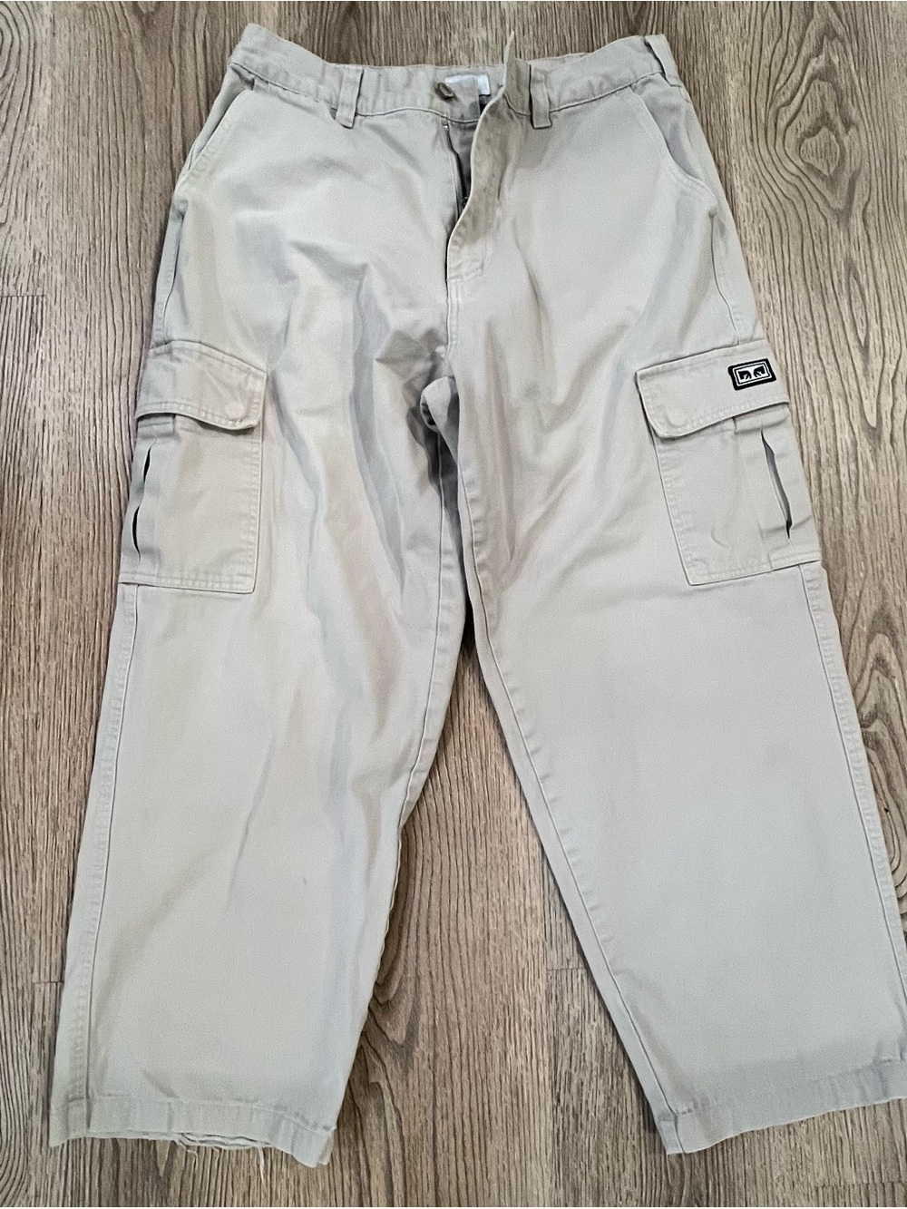 Vintage Men's Beige OBEY Cargo Pants. size 32